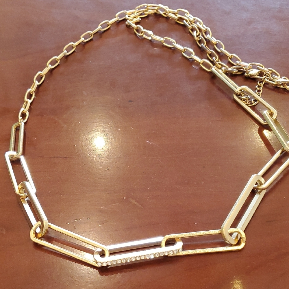 Goldtone Link Necklace